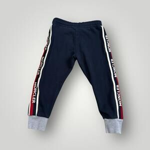 Moncler Logo Stripe Jogger Sweatpants 4 Toddler